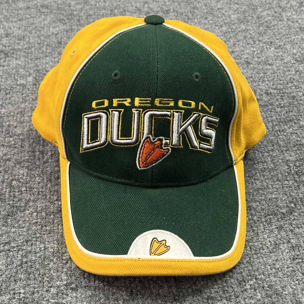 Vintage Starter University of Oregon Ducks Hat Cap Green Yellow Strapback 90s